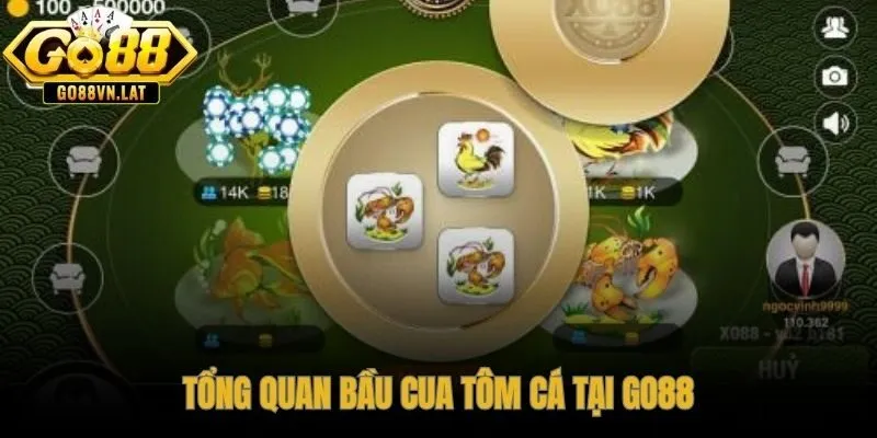 Bầu cua tôm cá GO88 vận hành qua RNG minh bạch