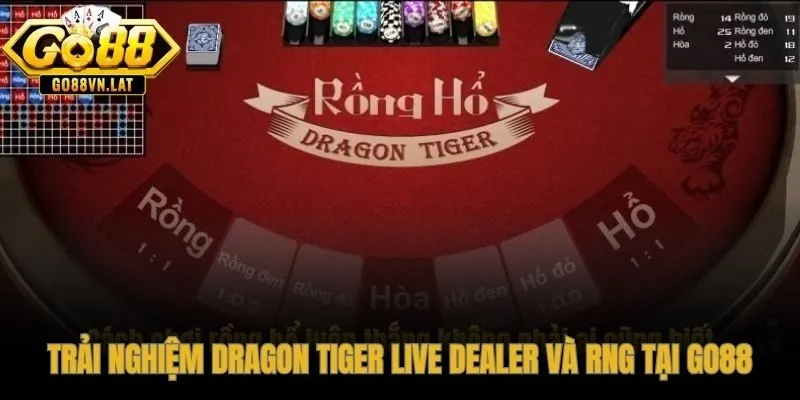 GO88 cung cấp cả bàn Live Dealer lẫn RNG để phù hợp mọi phong cách